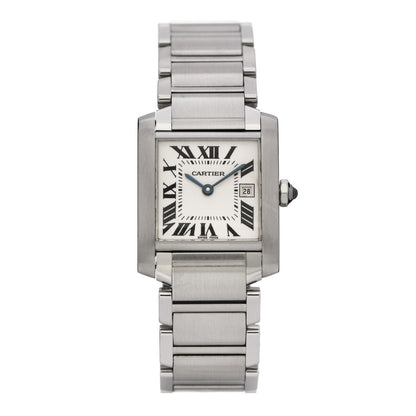 Cartier Stainless Steel 25mm Tank Francaise Quartz Watch 1 of 4