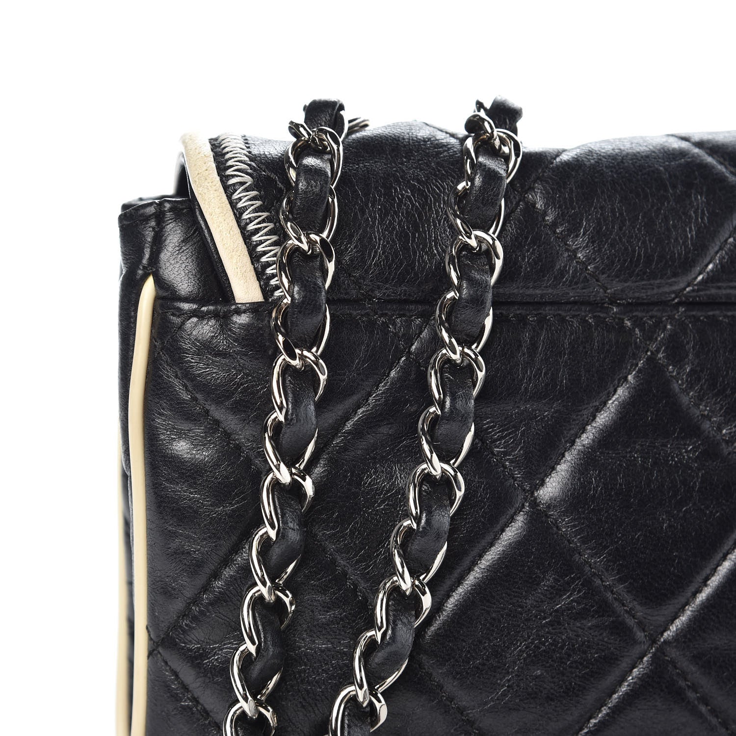 Chanel Lambskin East West Accordion Flap Black 12 of 12