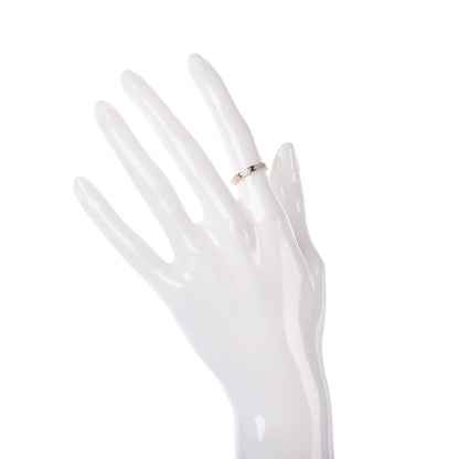 Cartier 18K Pink Gold Diamond 2.6mm LOVE Paved Band Ring 48 4.5 2 of 5