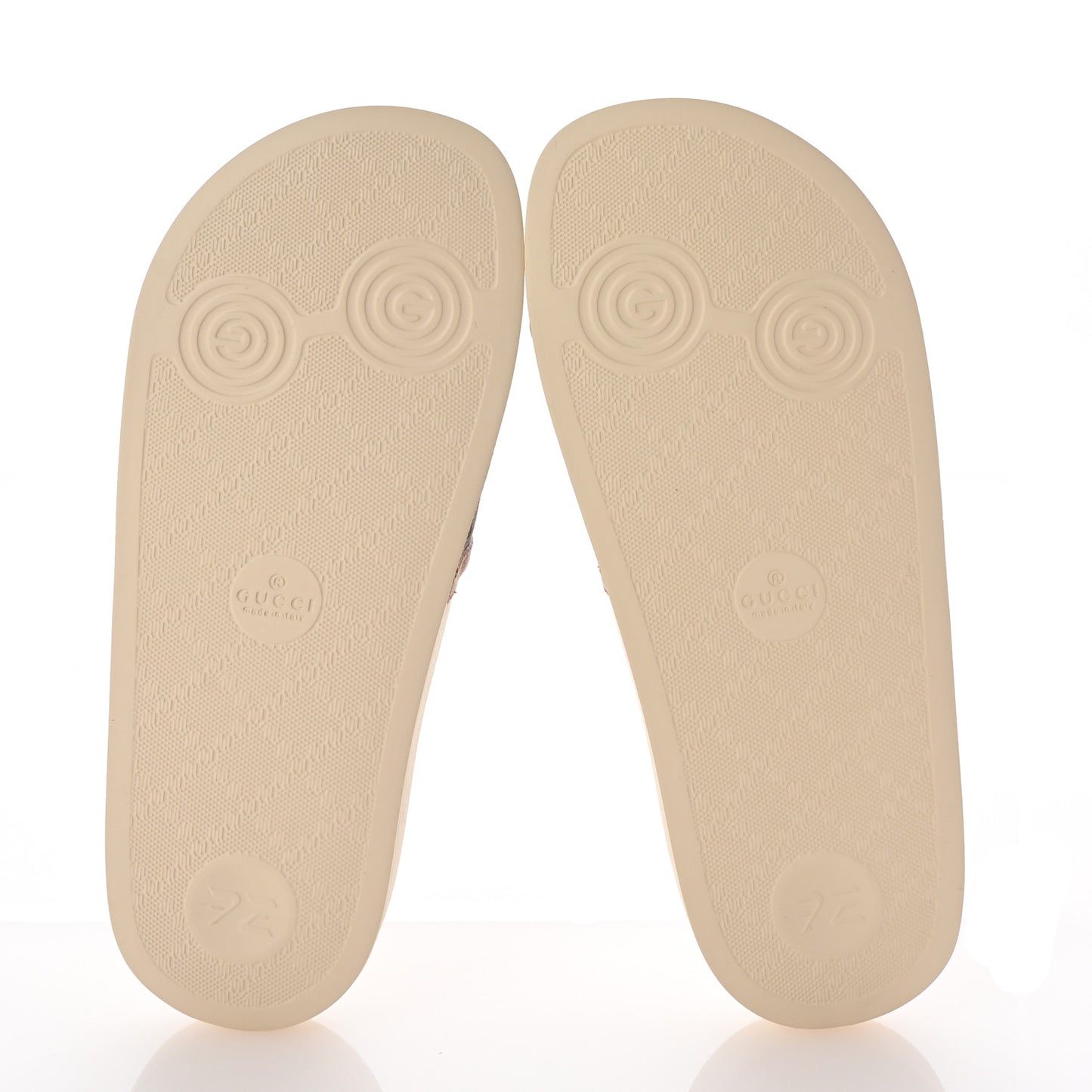 X DISNEY Mini Vintage GG Supreme Monogram Mickey Mouse Womens Slide Sandals 35 Beige Vintage Sun Oil