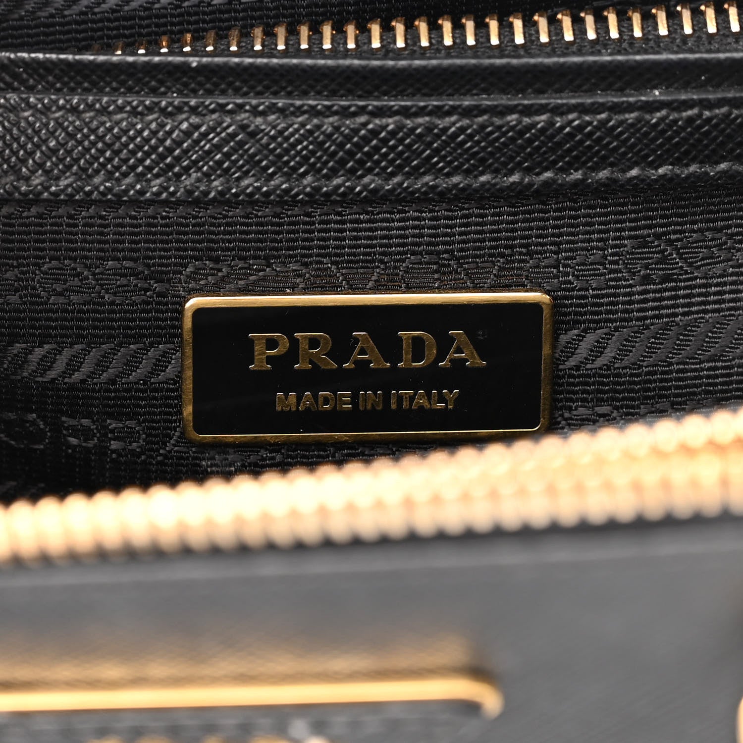 Prada Saffiano Lux Mini Galleria Double Zip Tote Black 6 of 11