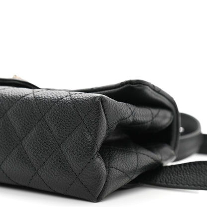 Chanel Grained Calfskin Quilted 2.55 Reissue Flap Belt Bag Clutch Black 10 of 10