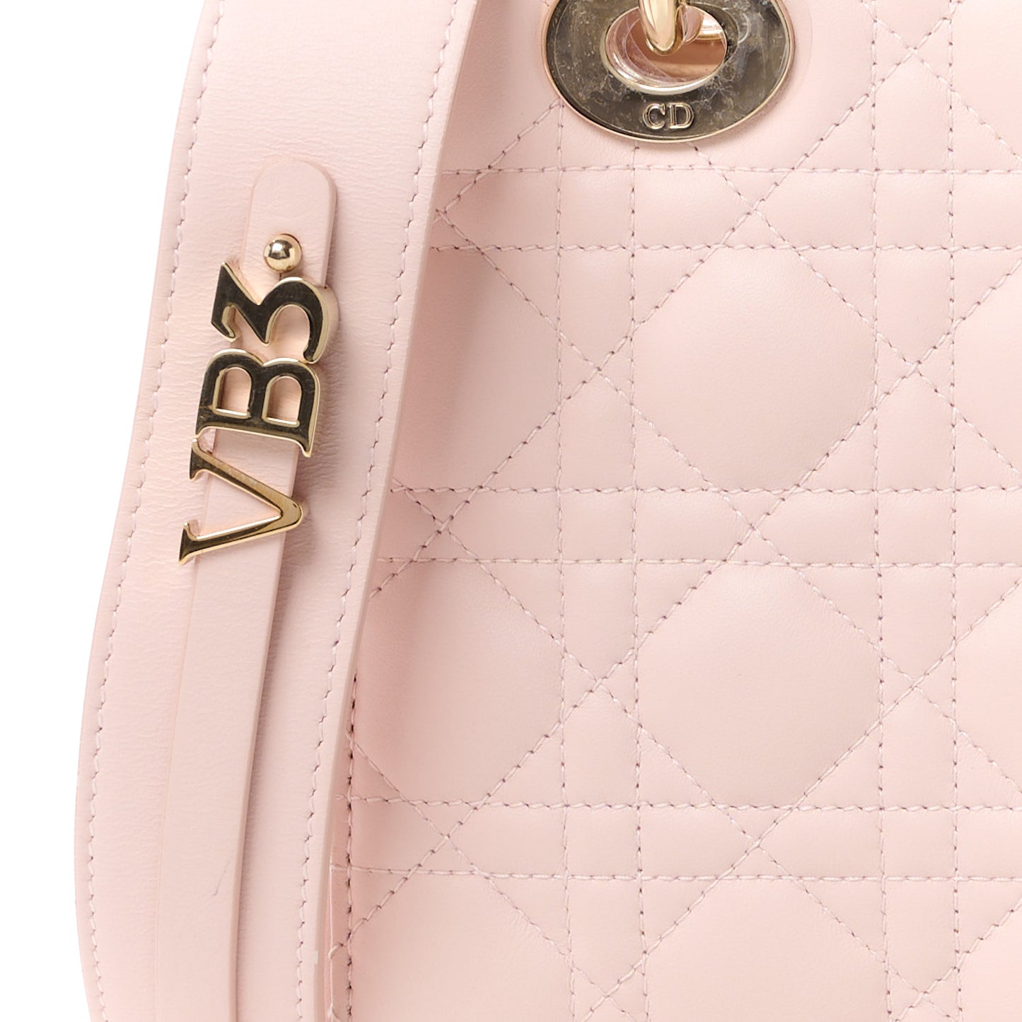 Lambskin Cannage Small My ABCDior Lady Dior Pink