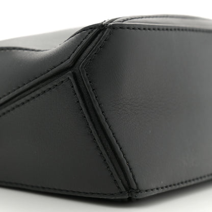 Loewe Calfskin Mini Woven Puzzle Bag Black 9 of 10