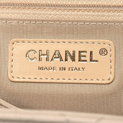 Chanel Goatskin Quilted Duma Drawstring Backpack Beige Black White 6 of 17