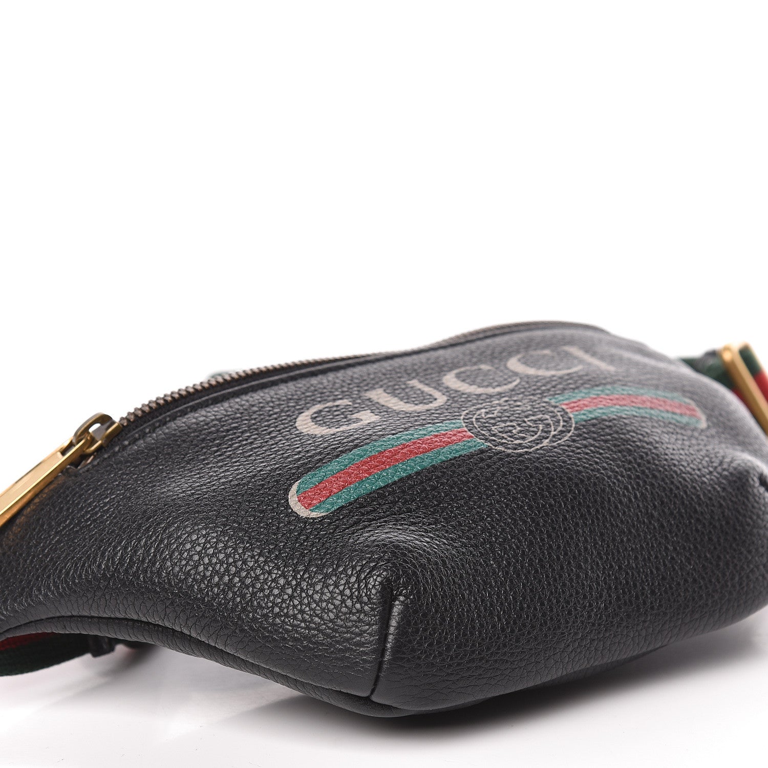 Gucci Grained Calfskin Small Logo Belt Bag Black 8 of 11