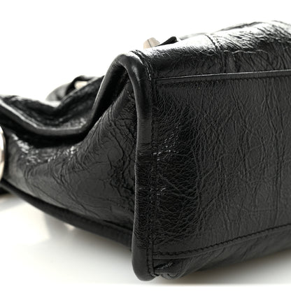 Balenciaga Agneau Arena Silver Hardware Small Le City Black 8 of 9