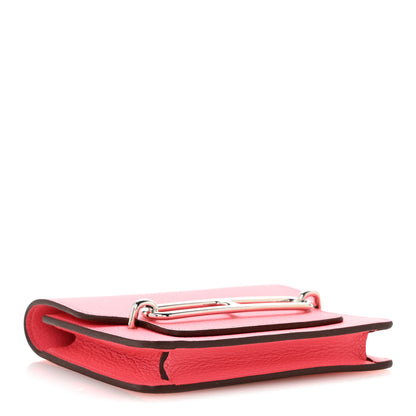 Hermes Chevre Mysore Roulis Slim Wallet Rose Azalee 5 of 10