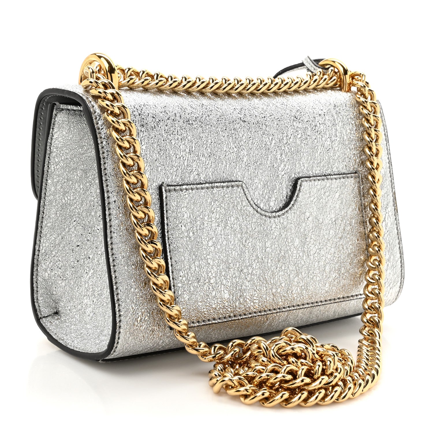 Gucci Galassia Small Padlock Shoulder Bag Argento 3 of 13