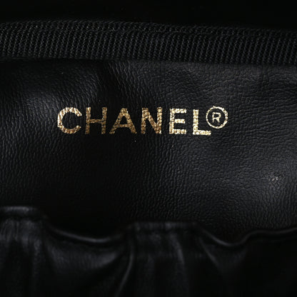 Chanel Lambskin Vanity Cosmetic Bag Black 6 of 10