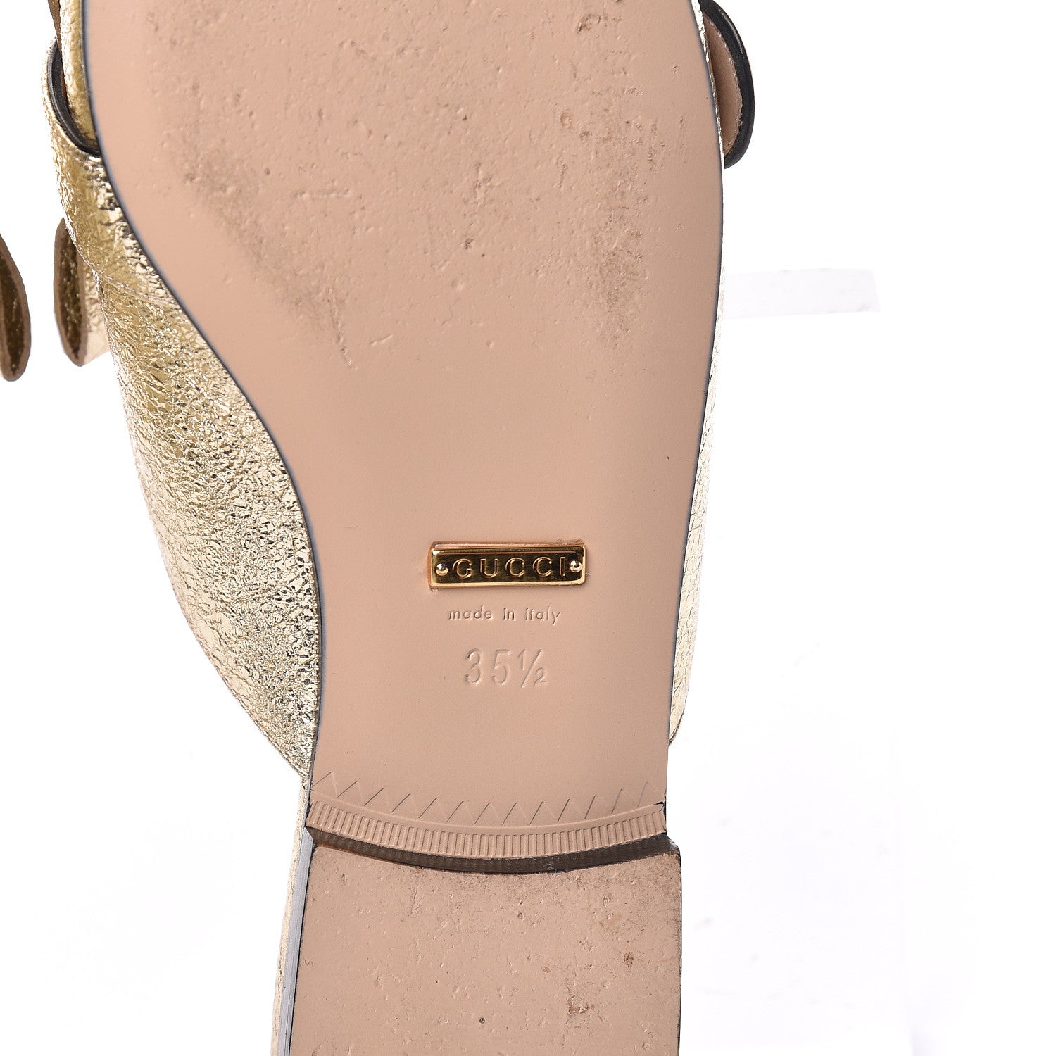 Gucci Galassia Womens GG Marmont Fringe Slippers 35.5 Platino 11 of 12