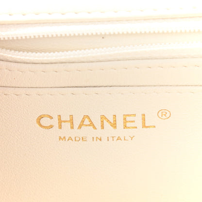 Chanel Lambskin Quilted Mini Rectangular Flap White 6 of 11