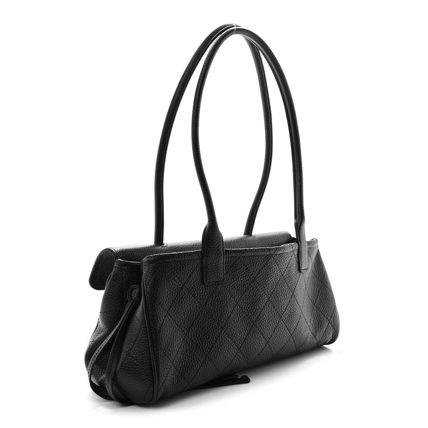 Chanel Grained Calfskin Stitched Urban Essentials Small Shopping Bag Black 3 of 10