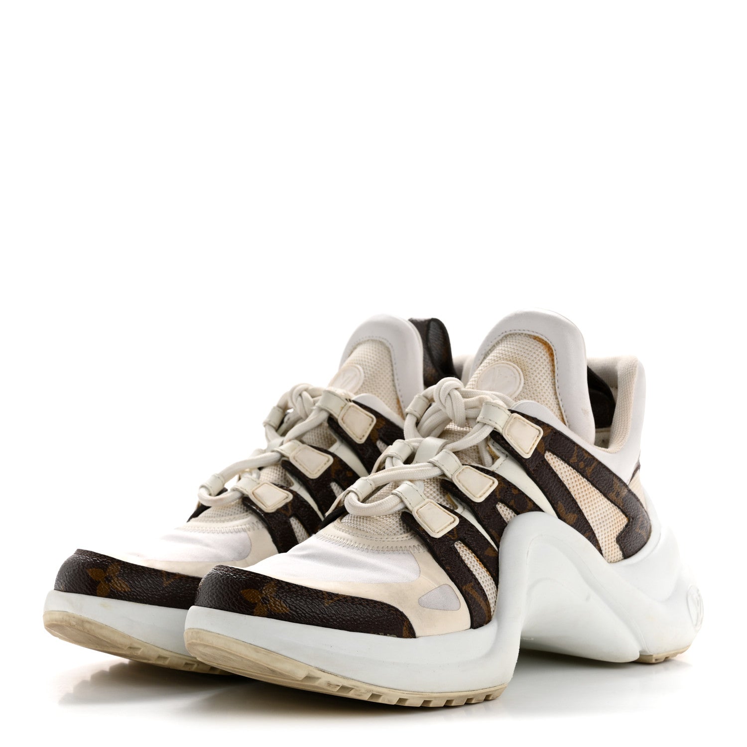 Louis Vuitton Patent Monogram LV Archlight Sneakers 37 White 4 of 15