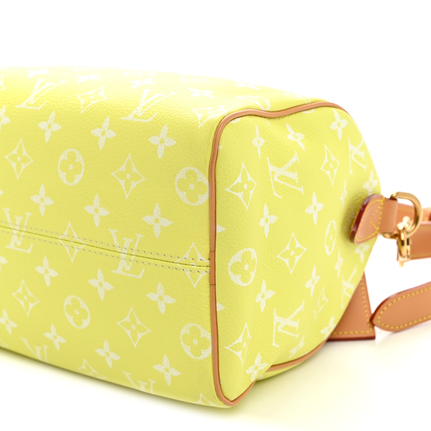 Calfskin Monogram Speedy P9 Bandouliere 25 Lemonade Yellow