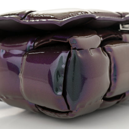 Bottega Veneta Glossy Nail Polish Nappa Maxi Intreccio Padded Cassette Crossbody Bag Holographic 8 of 14
