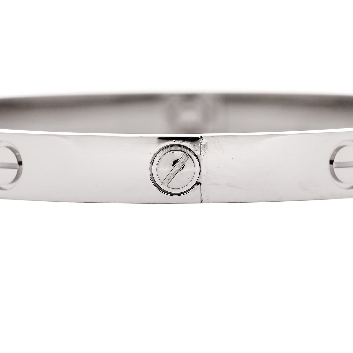Cartier 18K White Gold LOVE Bracelet 19 4 of 9
