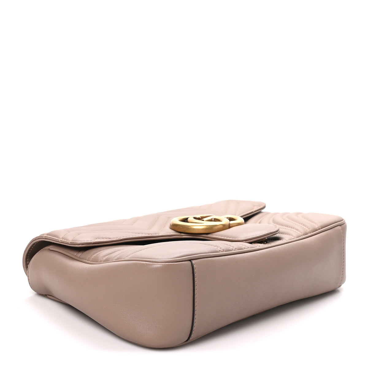 Gucci Calfskin Matelasse Medium GG Marmont Shoulder Bag Porcelain Rose 4 of 10