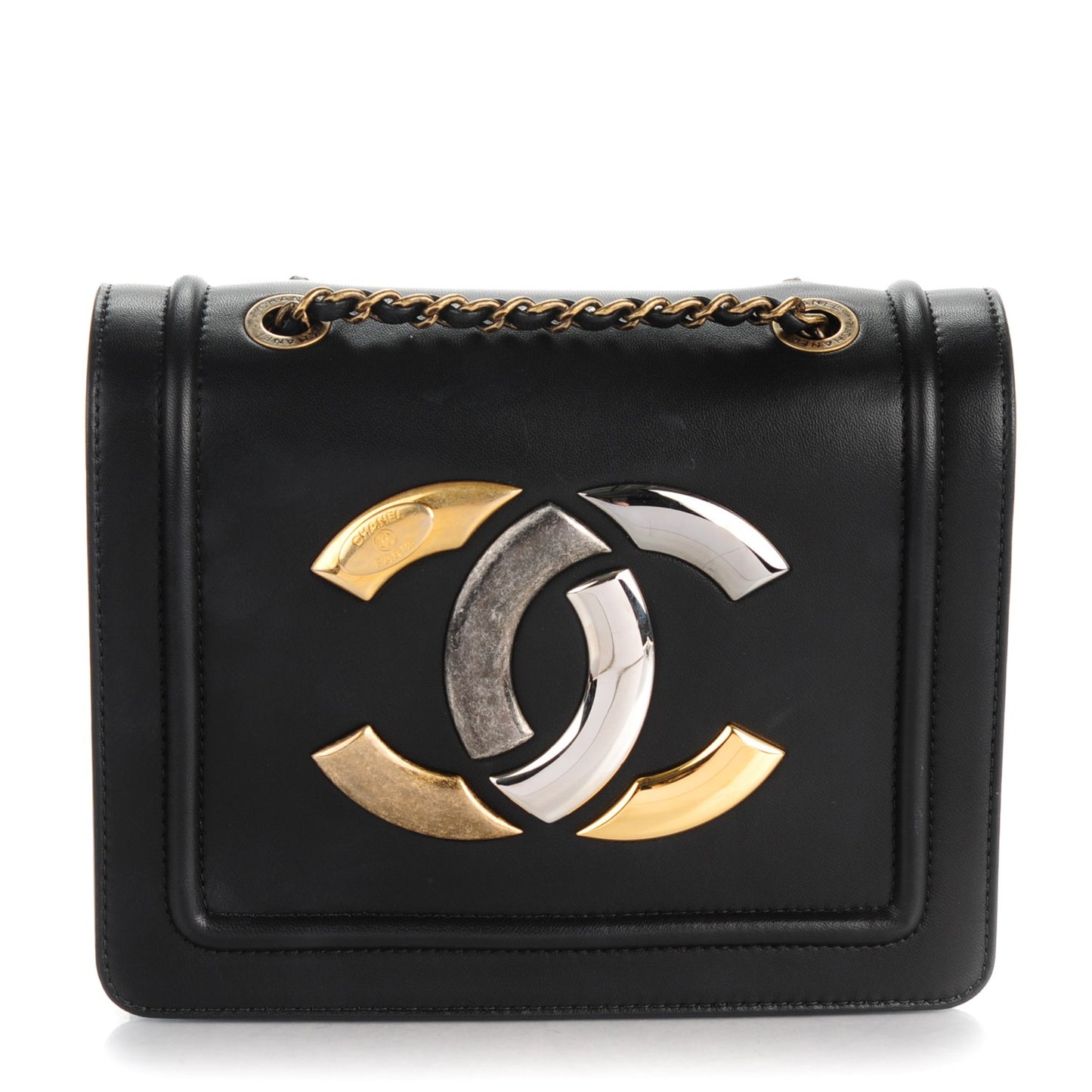 Lambskin Mini CC Antico Flap Black