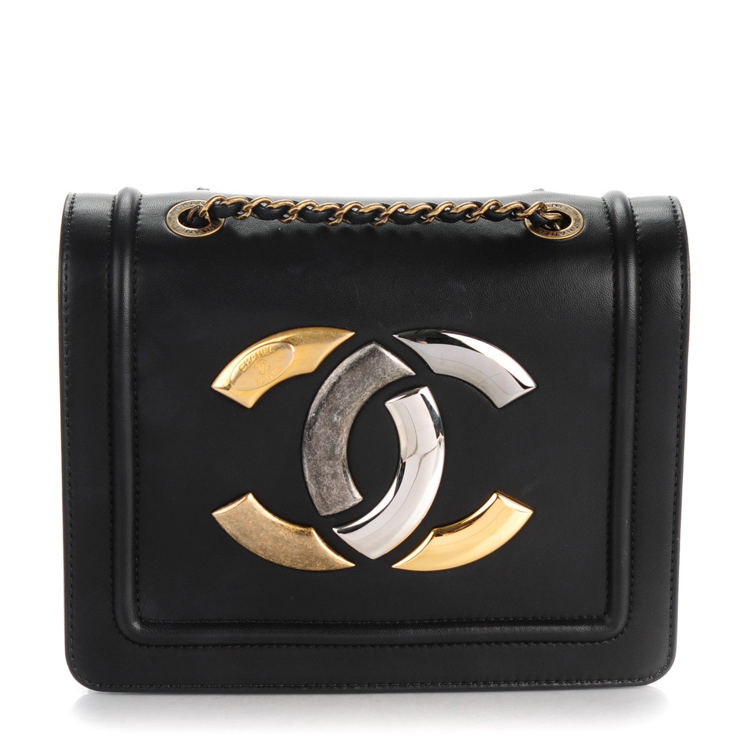Chanel Lambskin Mini CC Antico Flap Black 1 of 7