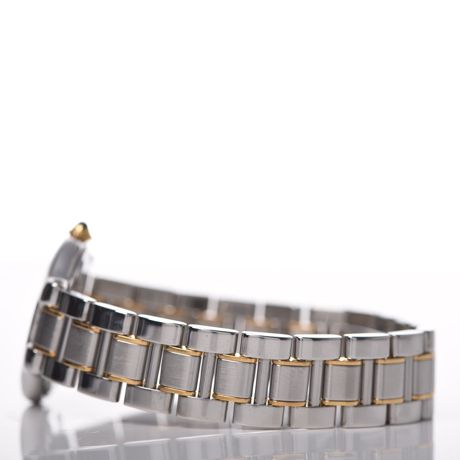 Cartier Stainless Steel 18K Yellow Gold 28mm Must De 21 Quartz Watch 4 of 8