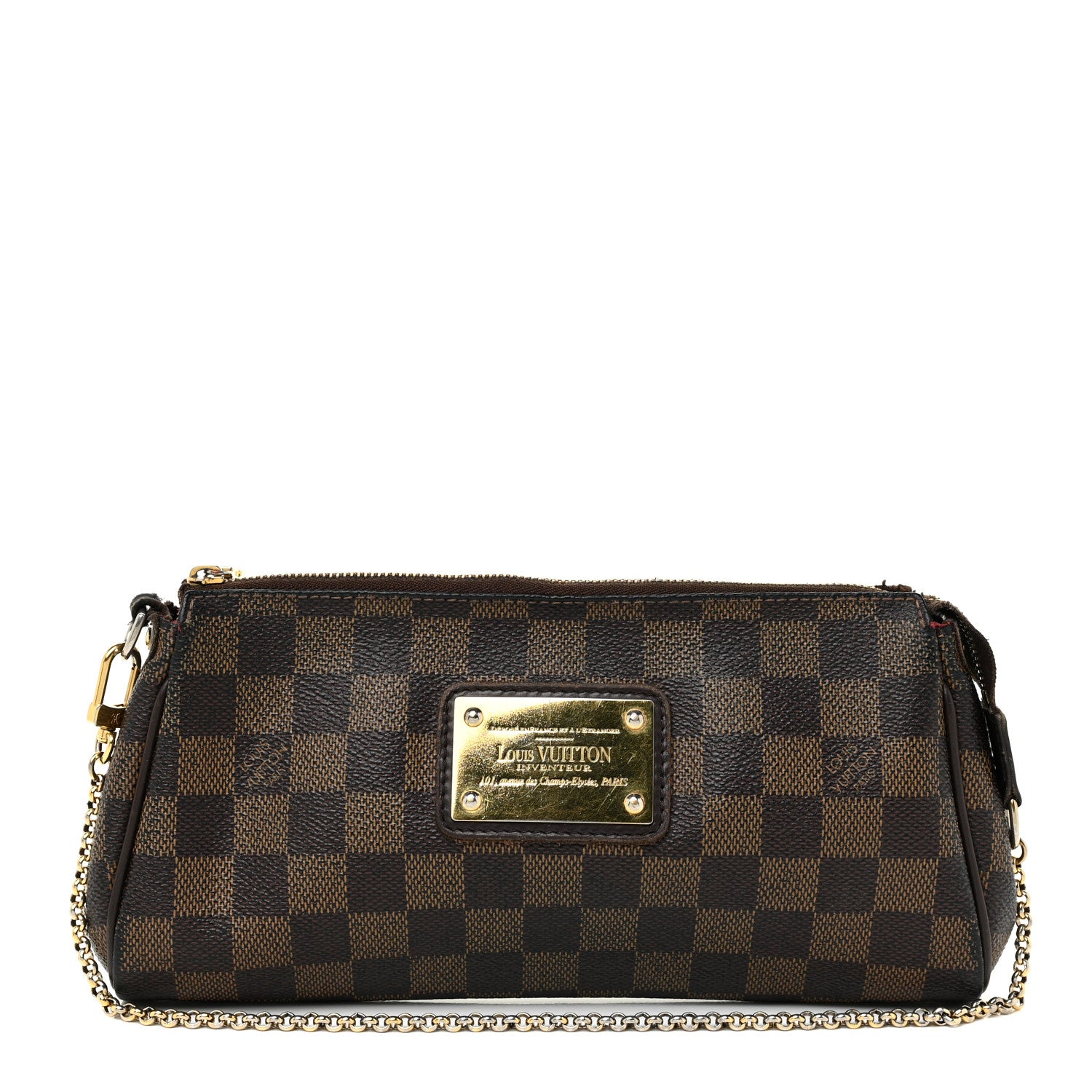 Louis Vuitton Damier Ebene Eva Clutch 1 of 24