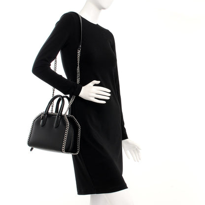 Stella McCartney Eco Alter Nappa Mini Falabella Box Top Handle Bag Black 2 of 8