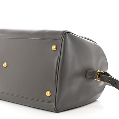 Saint Laurent Calfskin Classic Duffle 12 Earth 10 of 15