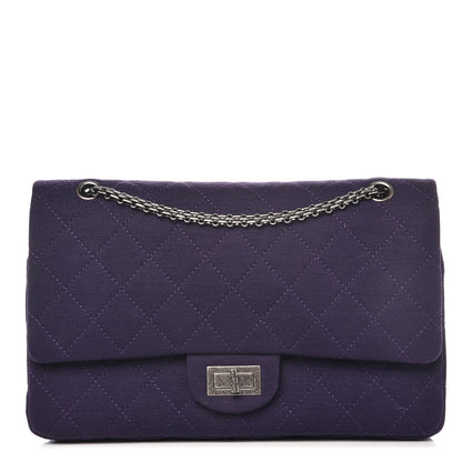 Chanel Jersey Quilted 2.55 Reissue 227 Flap Dark Purple 1 of 8