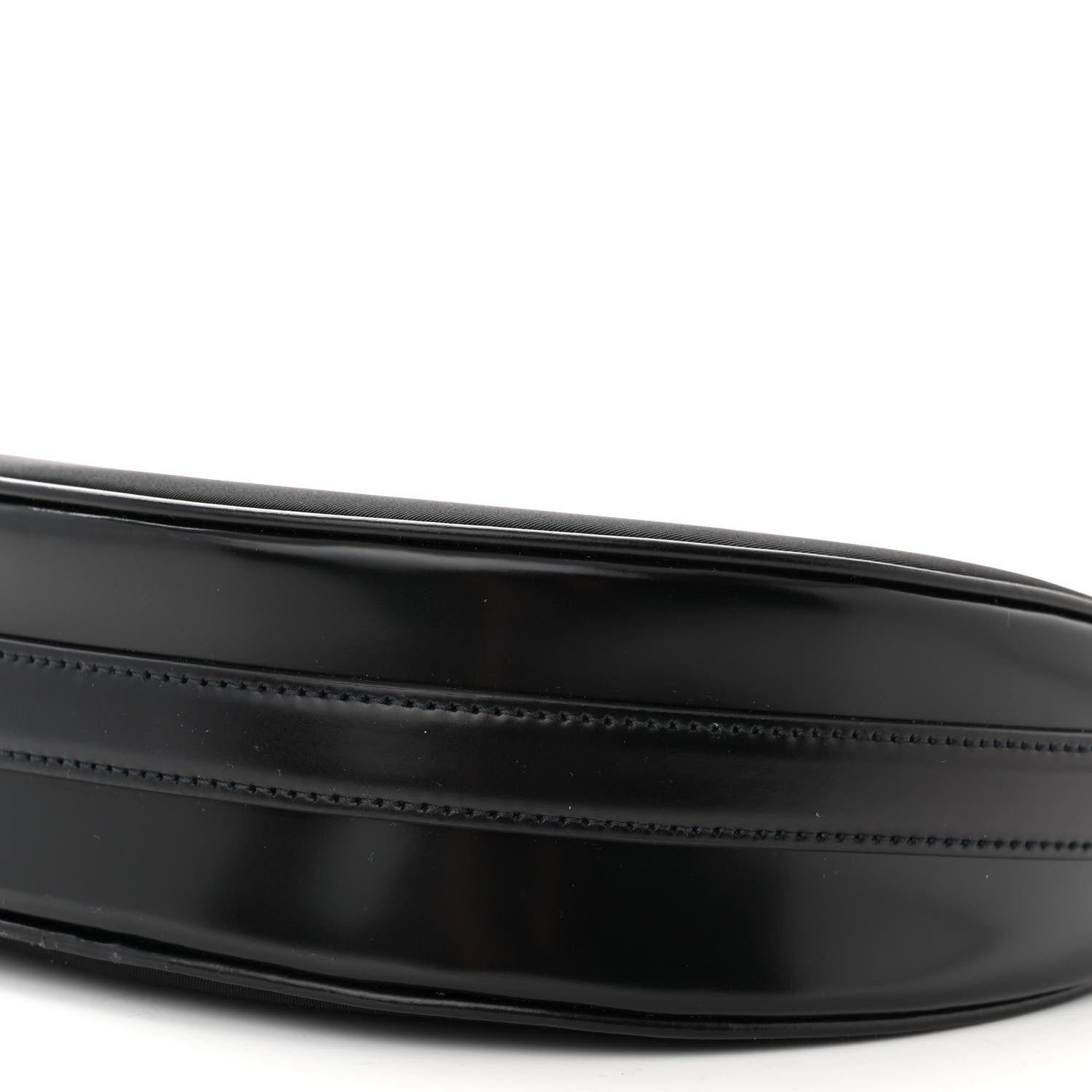 Prada Re-Nylon Spazzolato Arque Shoulder Bag Black 9 of 10