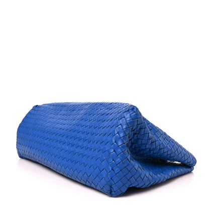 Bottega Veneta Nappa Intrecciato Large Classic Chain Strap Tote Signal Blue 8 of 8