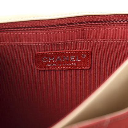 Chanel Jersey Chevron Leo Lion Jumbo Flap Red 11 of 13