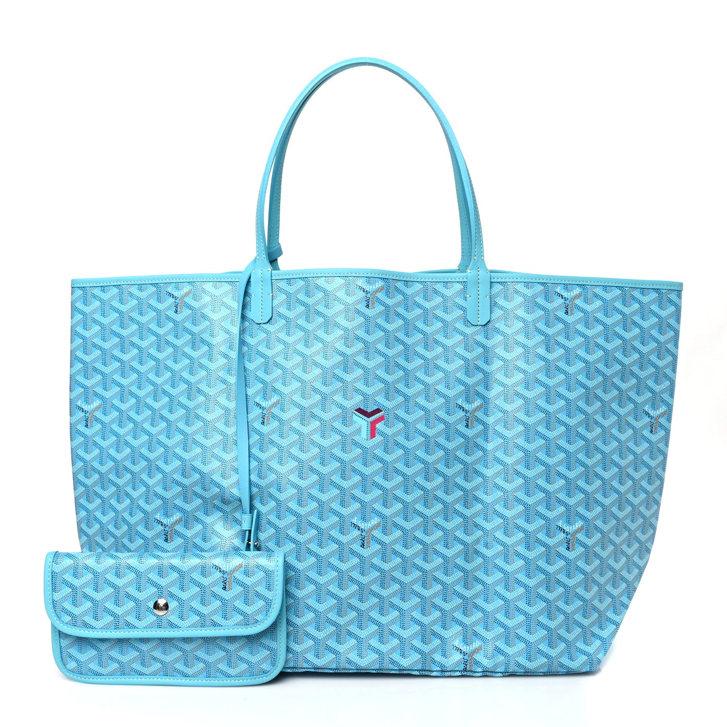 Goyardine Saint Louis GM Balise Beach Towel Set Turquoise