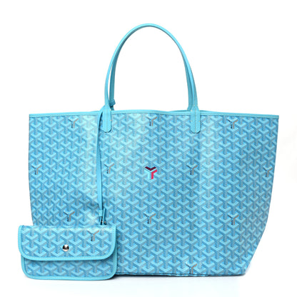 Goyard Goyardine Saint Louis GM Balise Beach Towel Set Turquoise 3 of 10