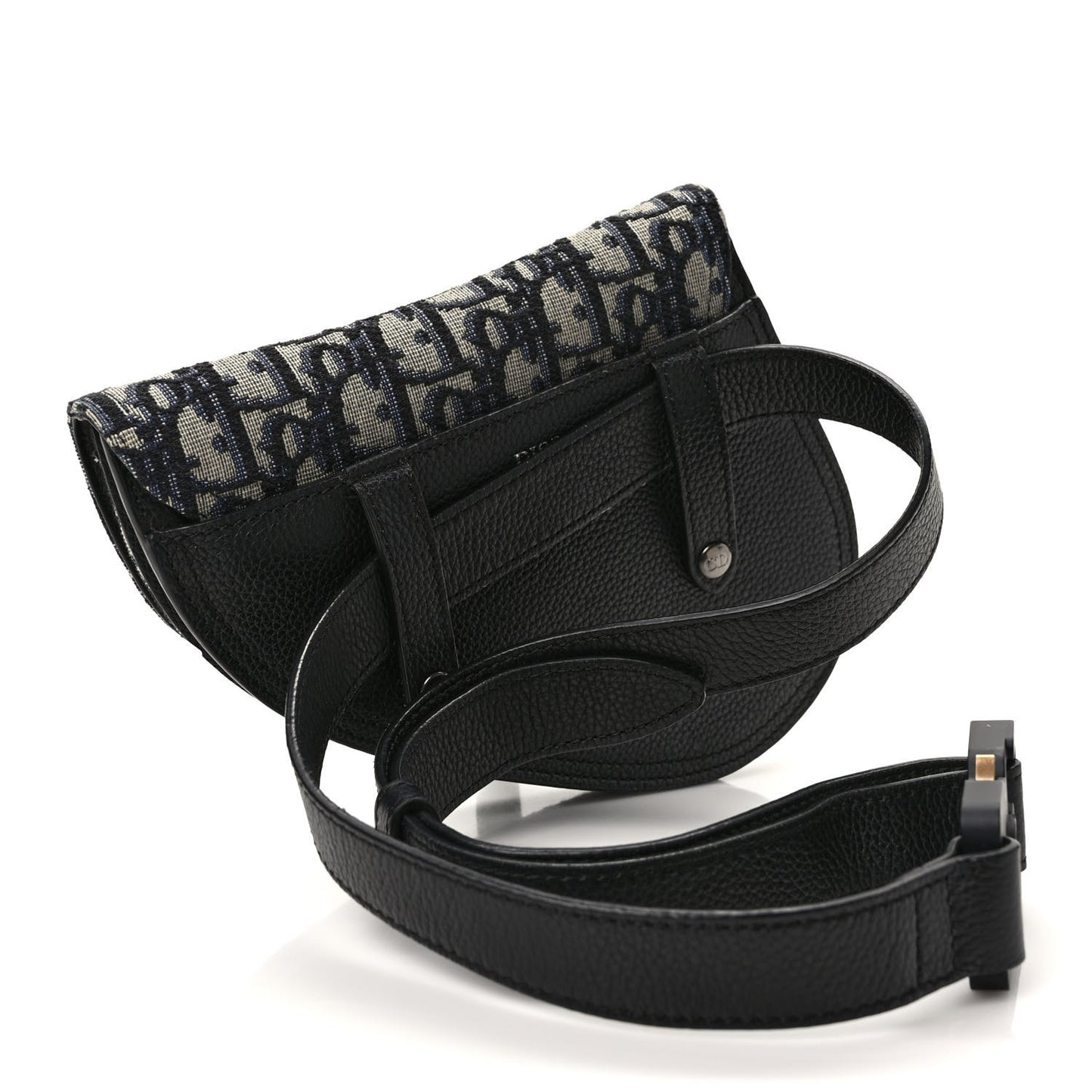 HOMME Oblique Saddle Belt Bag Blue