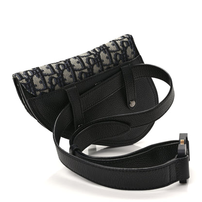 Christian Dior HOMME Oblique Saddle Belt Bag Blue 5 of 16