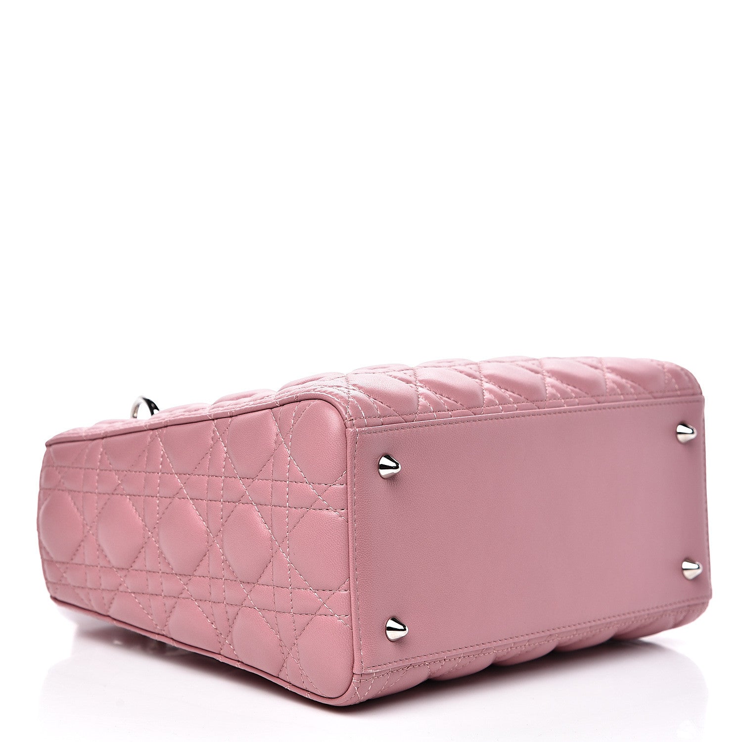Christian Dior Lambskin Cannage Medium Lady Dior Pink 3 of 8