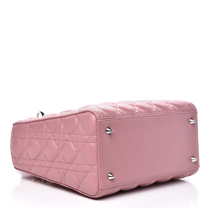 Christian Dior Lambskin Cannage Medium Lady Dior Pink 3 of 8