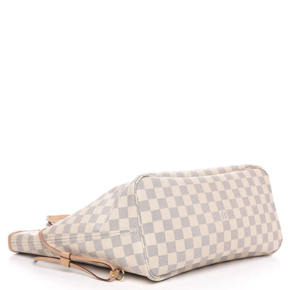 Louis Vuitton Damier Azur Neo Neverfull MM Rose Ballerine 4 of 9