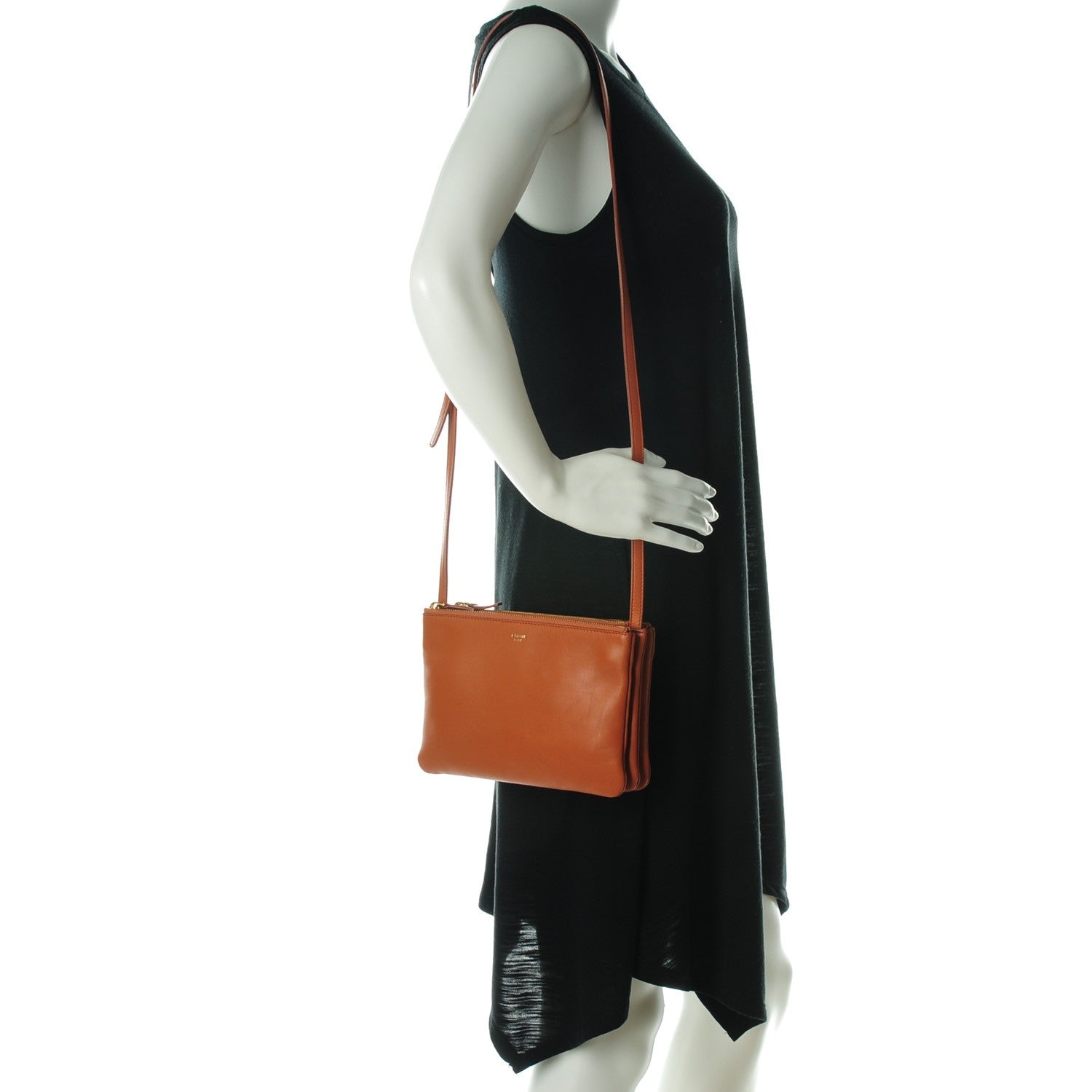 Celine Lambskin Small Trio Crossbody Bag 2 of 7