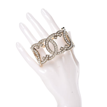 Chanel Pearl CC Cuff Gold 2 of 6