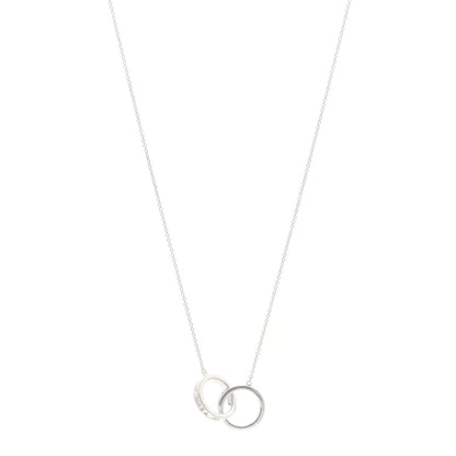 Tiffany Sterling Silver 1837 Interlocking Circles Pendant Necklace 1 of 5