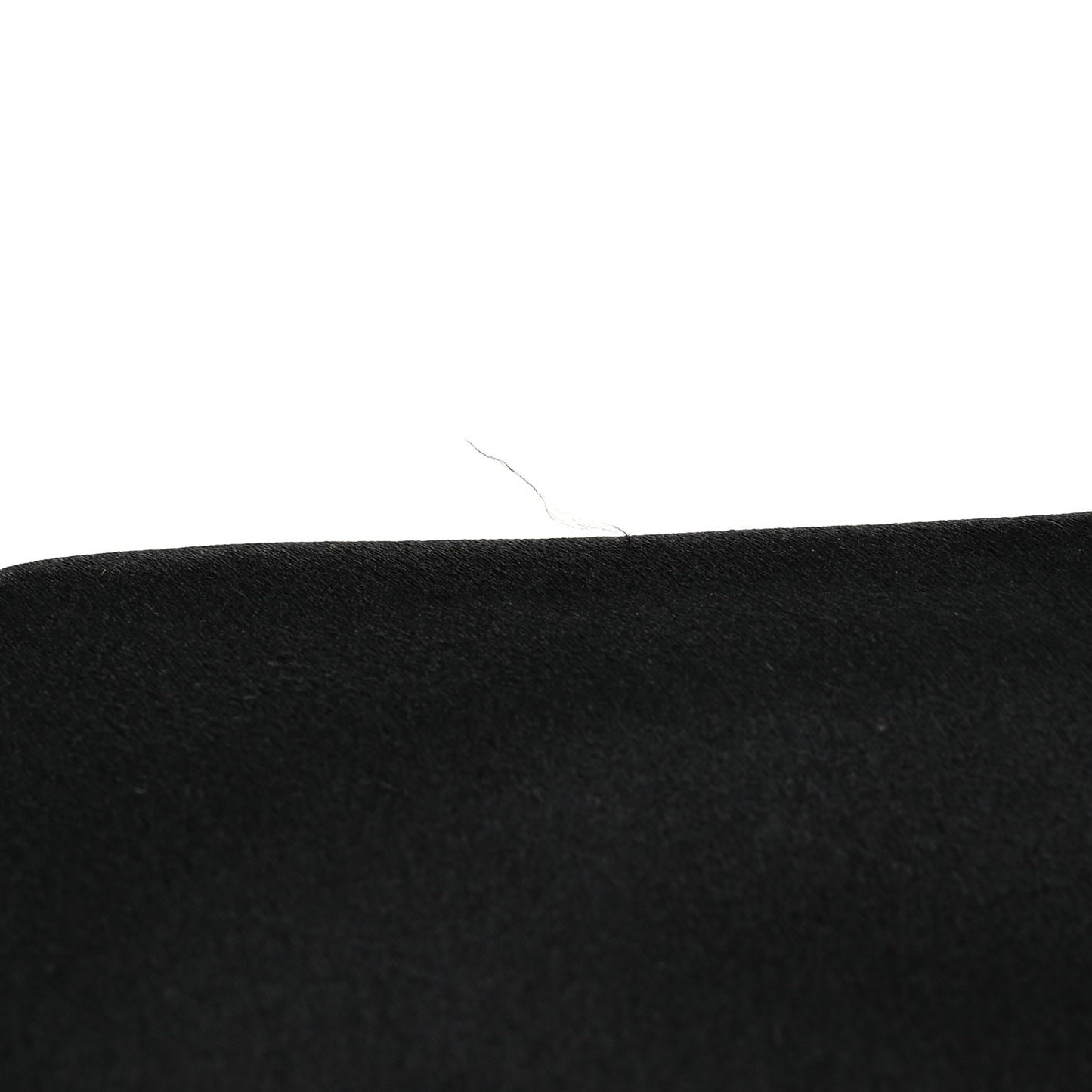 Satin Pleated Chain Embellished Mirror Flap Black