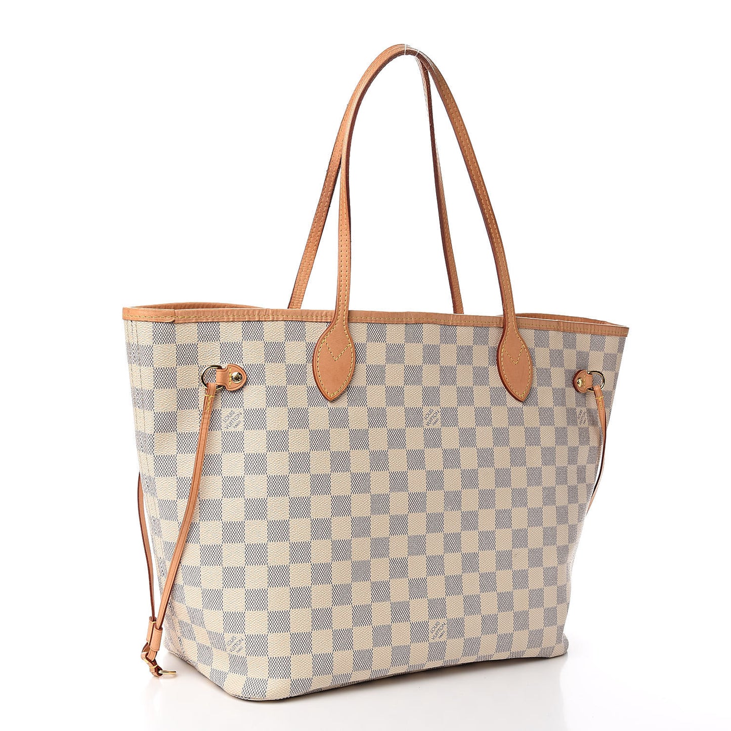 Damier Azur Neo Neverfull MM Rose Ballerine