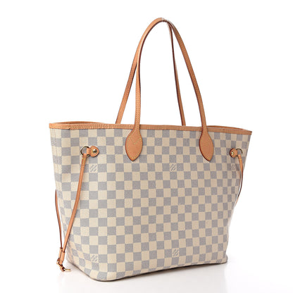 Louis Vuitton Damier Azur Neo Neverfull MM Rose Ballerine 4 of 16