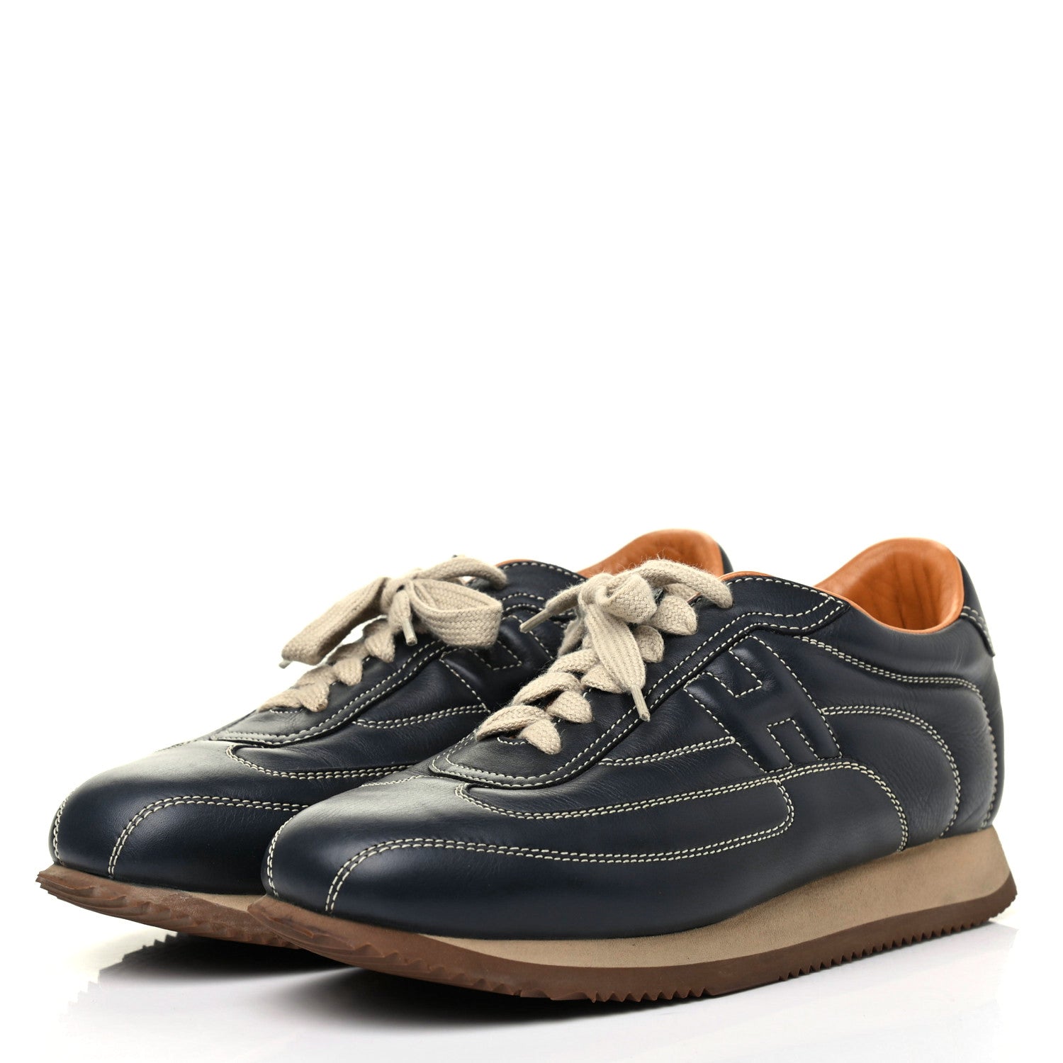 Hermes Calfskin Womens Quick Sneakers 38 Black 3 of 8