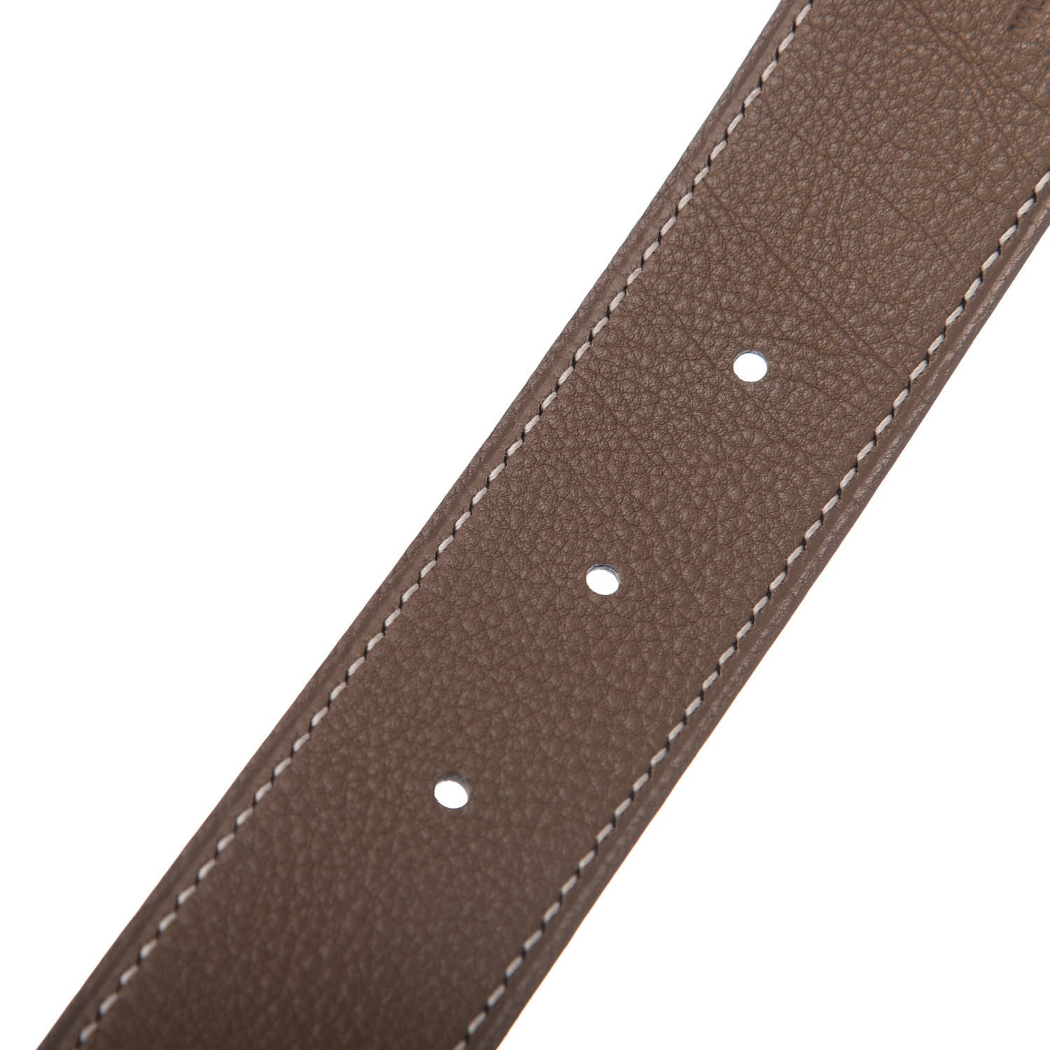 Hermes Box Togo 32mm Belt Strap 85 Black Etoupe 4 of 5