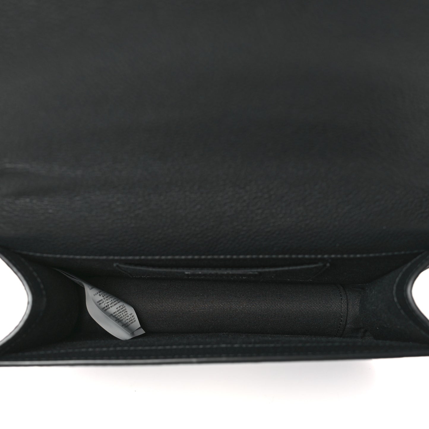 Grainy Calfskin Virtus Chain Crossbody Black