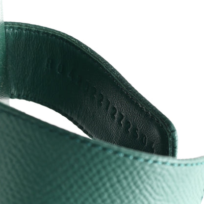 Hermes Epsom Oran Sandals 39.5 Vert Bouteille 9 of 9