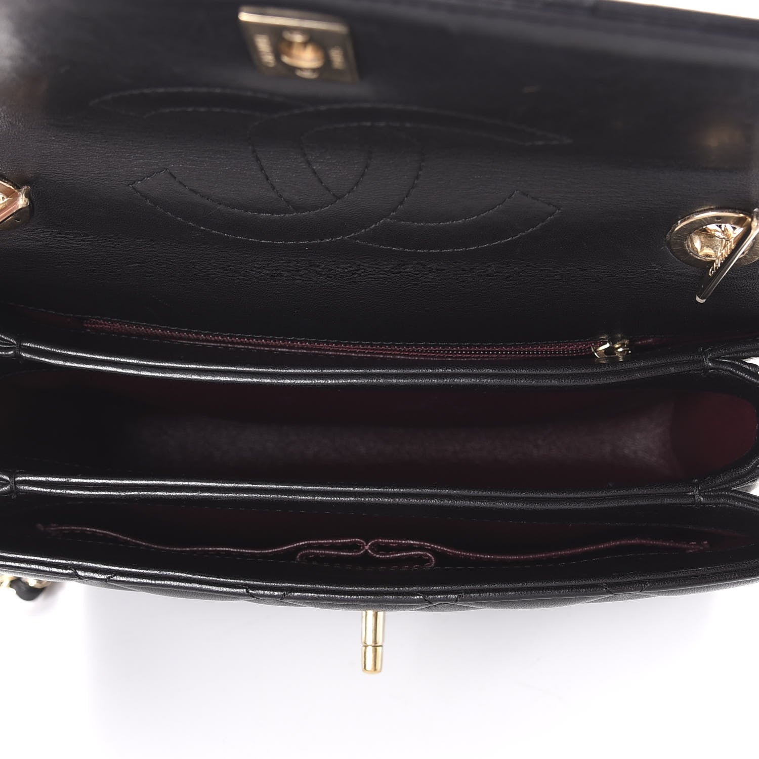 Chanel Lambskin Quilted Small Trendy CC Dual Handle Flap Bag Black 6 of 11
